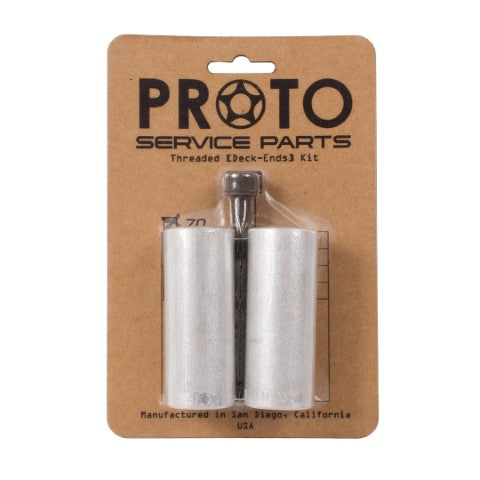 PROTO Deck End Kit 7" Silver Threaded